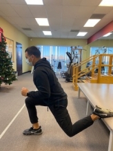Bulgarian split squats with rear foot elevated