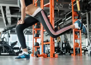 Bulgarian Split squat with a Suspension Trainer