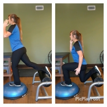 split squat on bosu