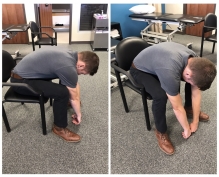 seated lumbar spine stretch