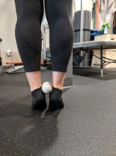 heel raise with ball