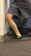 knee to wall soleus stretch