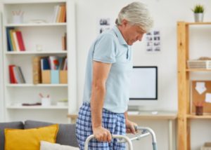 Walking after a knee replacement