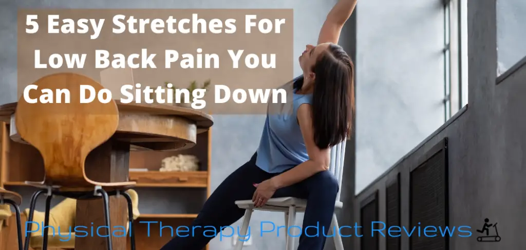 5 Easy Stretches For Low Back Pain You Can Do Sitting in a Chair