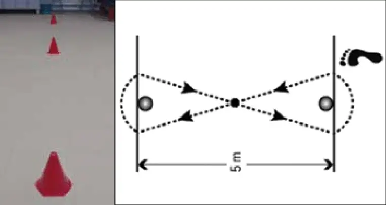 Figure-8 ankle hop testing